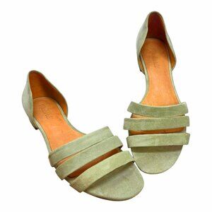Madewell The Leila Sage Green Suede D'Orsay Sandals‎